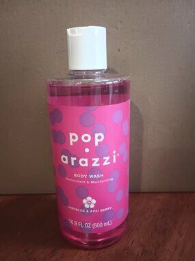 NEW POP ARAZZI Body Wash HISBISCUS & ACAI BERRY 16.9 OZ